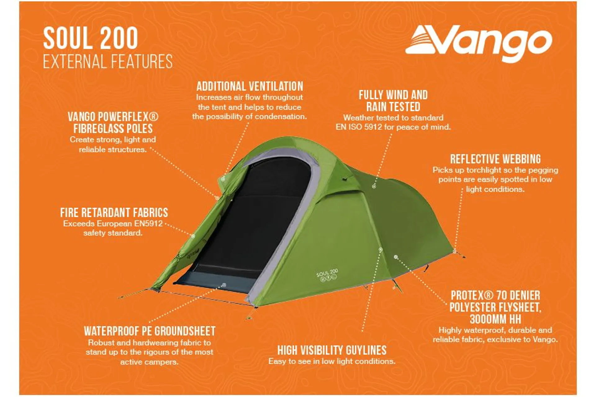 Vango Soul 200 Tent in Treetops Green