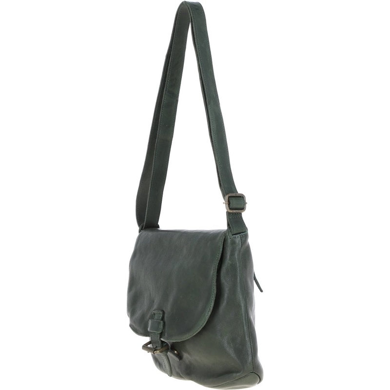 Ashwood D-91 Leather Handbag in Green-1