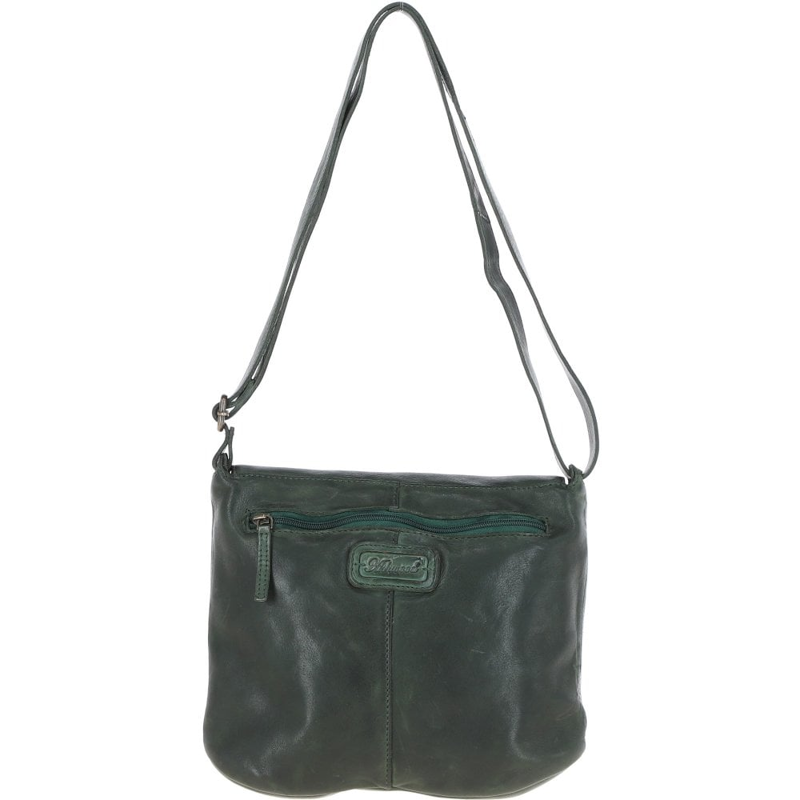 Ashwood D-91 Leather Handbag in Green-2