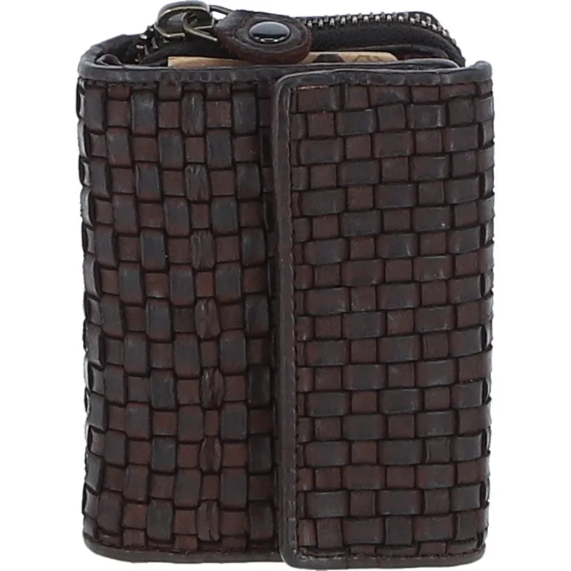 Ashwood D-82 Leather Purse in Dark Brown