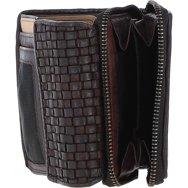 Ashwood D-82 Leather Purse in Dark Brown-2