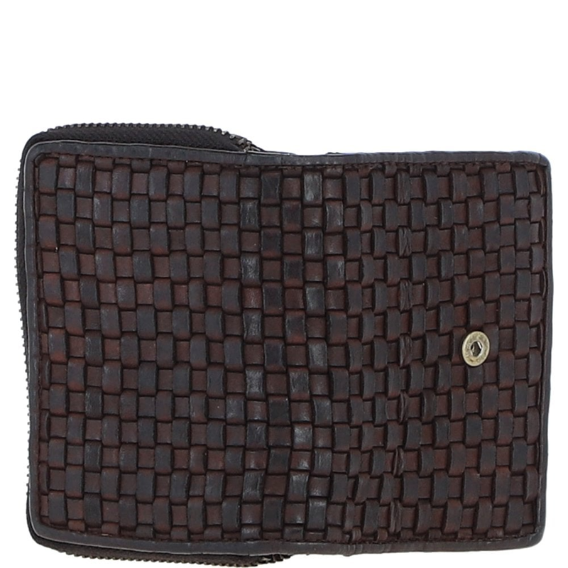 Ashwood D-82 Leather Purse in Dark Brown-3