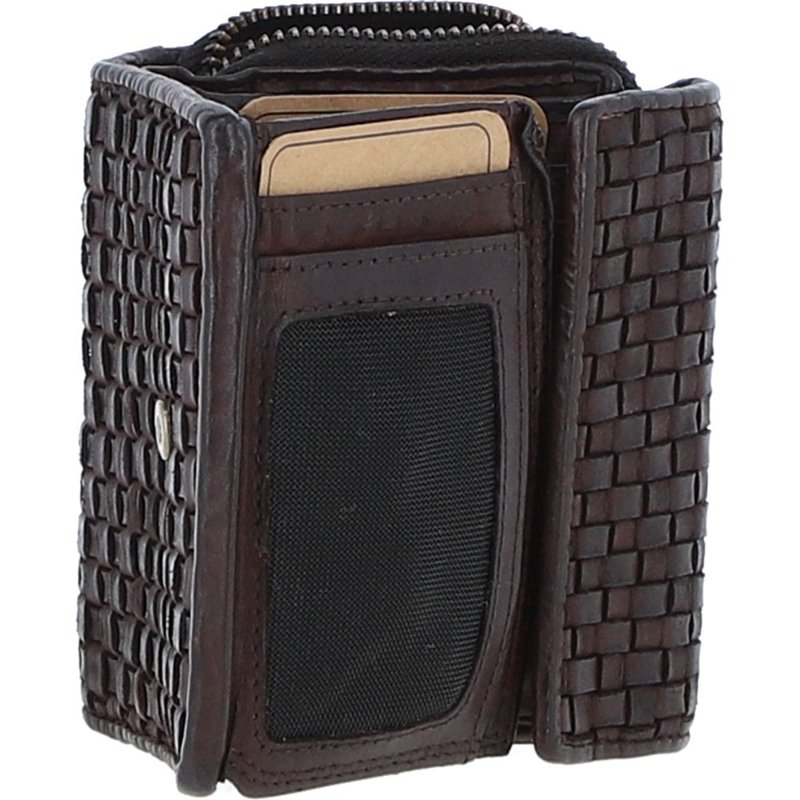 Ashwood D-82 Leather Purse in Dark Brown-4