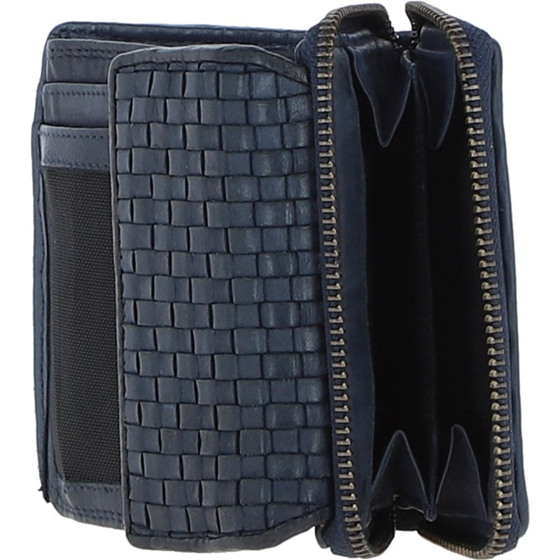 Ashwood D-82 Leather Purse in Navy-2