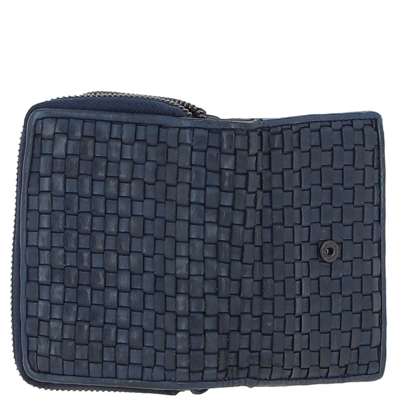 Ashwood D-82 Leather Purse in Navy-3