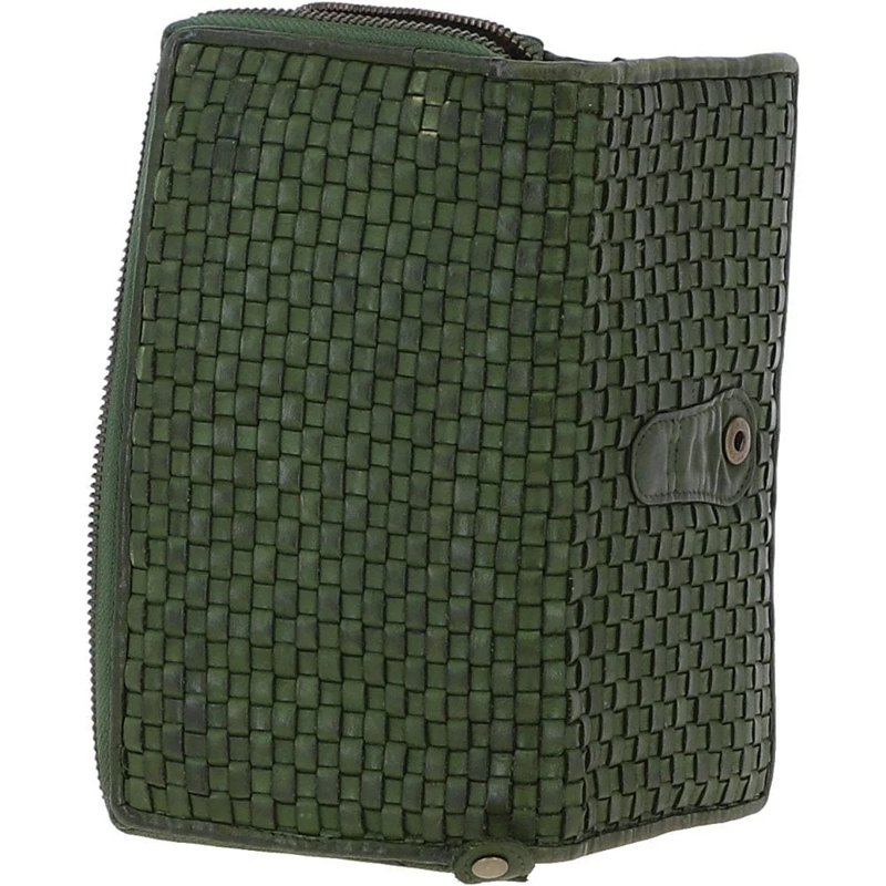 Ashwood D-84 Leather Purse in Green-3