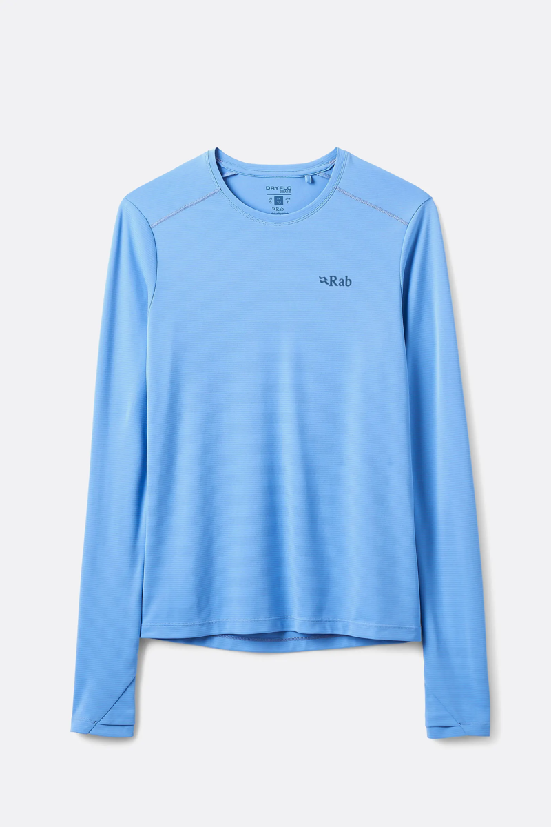 Rab Force LS Tee Womens in Bluebird