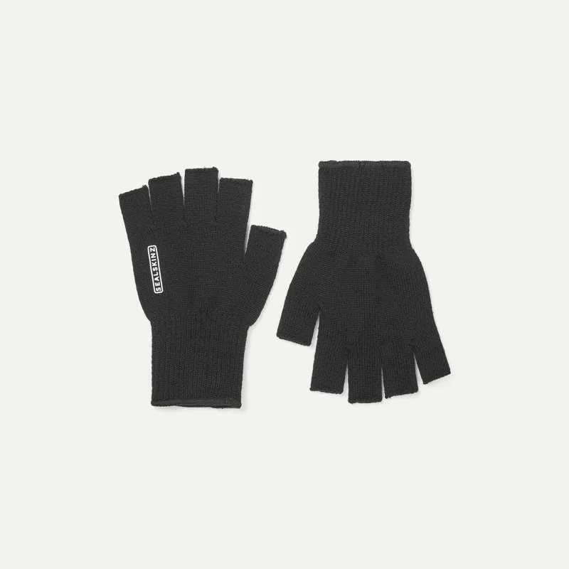 Sealskinz Thornham Fingerless Merino Glove in Black