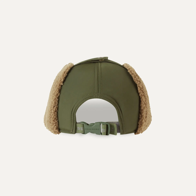 Sealskinz Upton Waterproof Extreme Cold Weather Puffer Hat in Olive-2