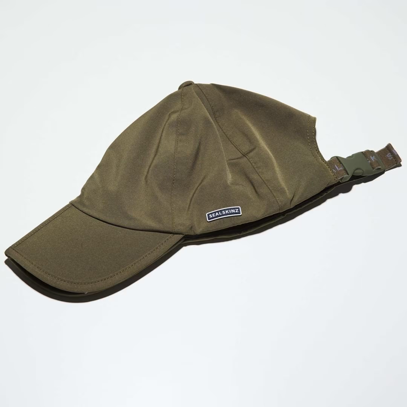 Sealskinz Salle Foldable Waterproof Cap in Olive-1