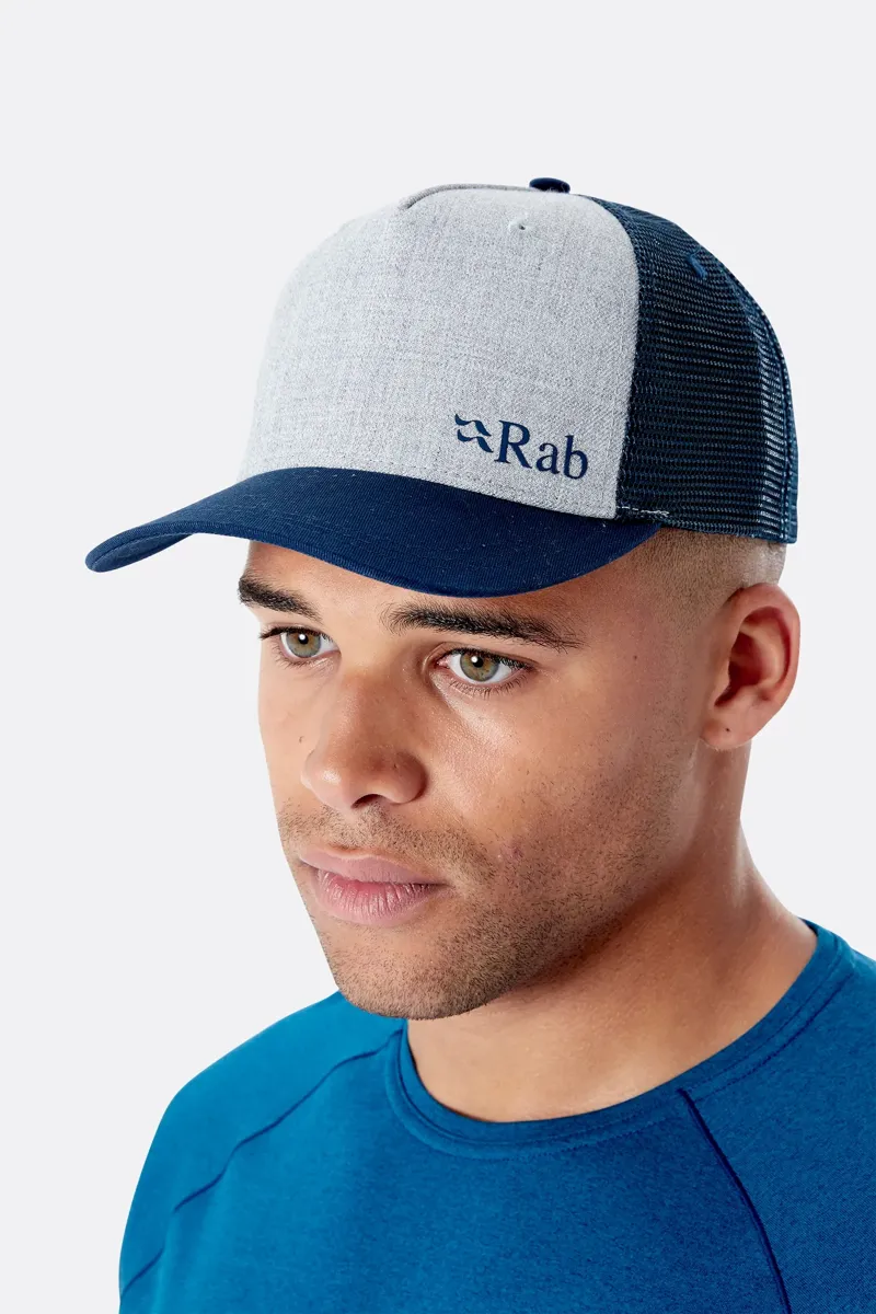 Rab Trucker Logo Cap in Grey Marl 