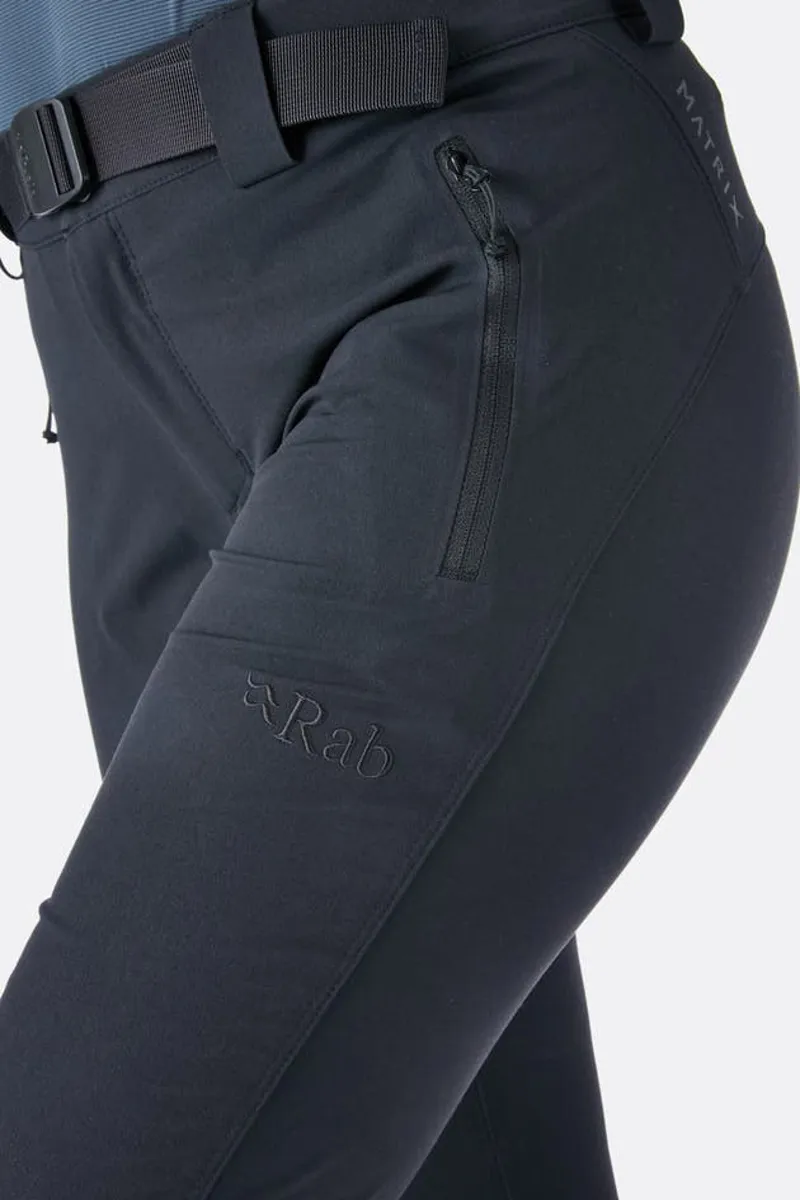 Rab Vapour-Rise Womens Trail Pants in Black-4