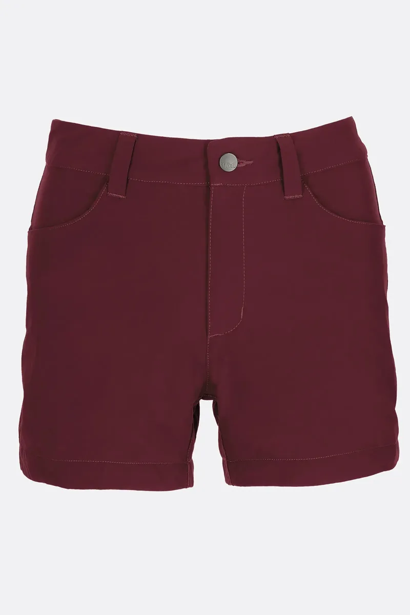 Rab Capstone Shorts Womens in Deep Heather