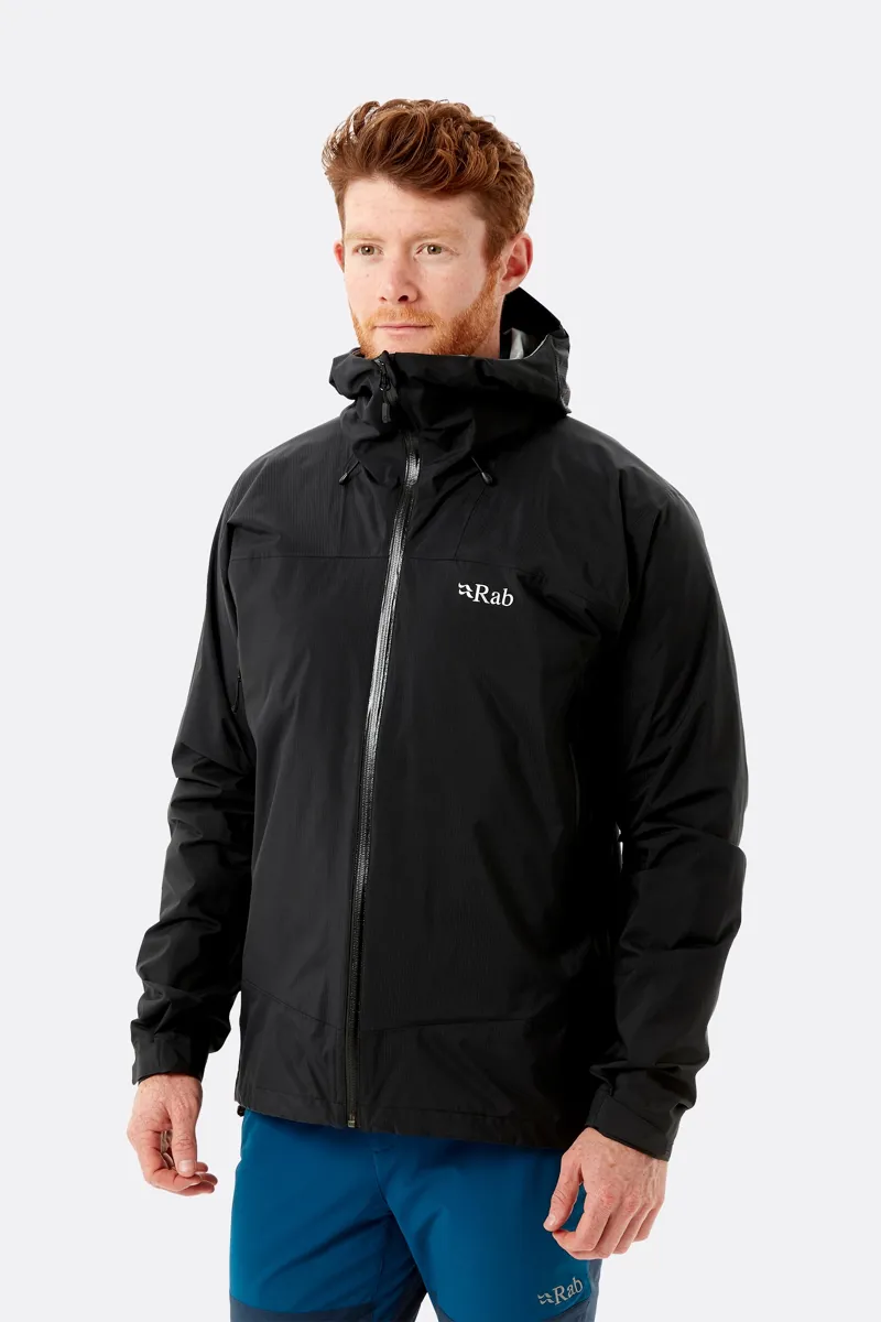 Rab Downpour plus 2.0 Waterproof Jacket Mens in Black 