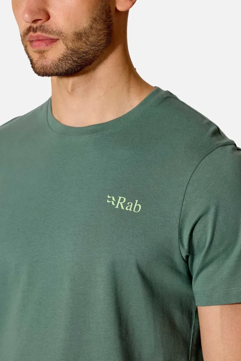Rab Stance Traverse T-Shirt Mens in Sage-6