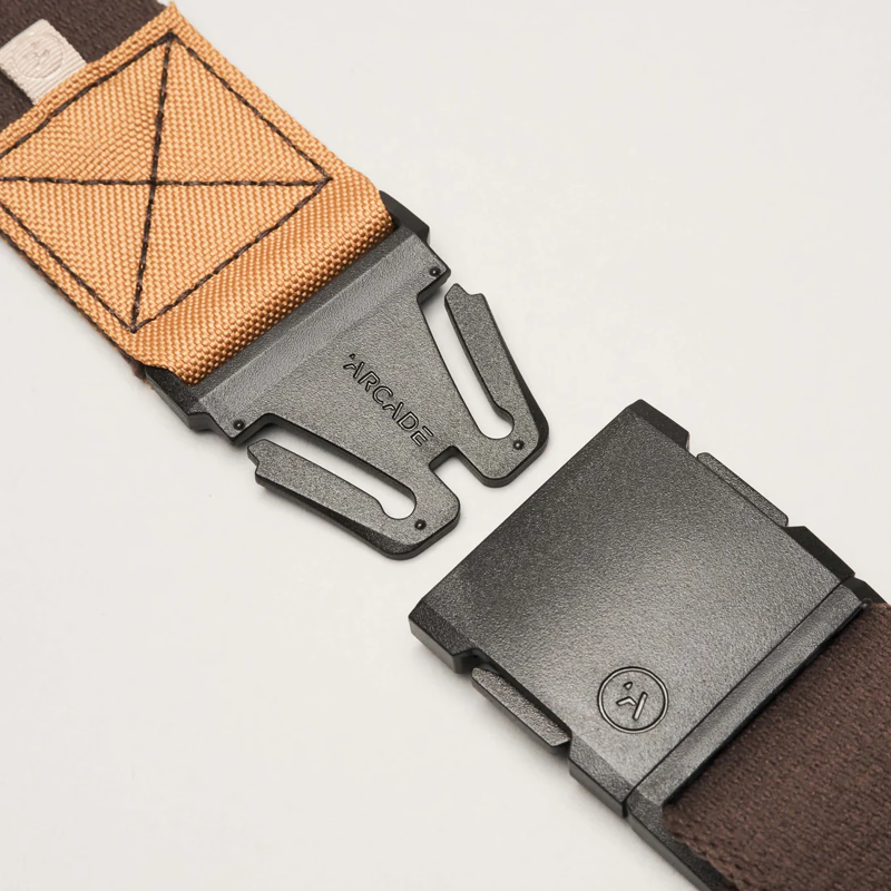 Arcade Ridge A2 Stretch Belt in Brown/Oat-1