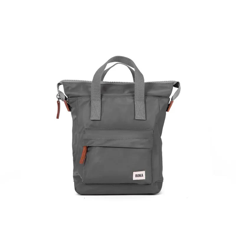 Roka Bantry B Small Recycled Nylon Bag in Graphite