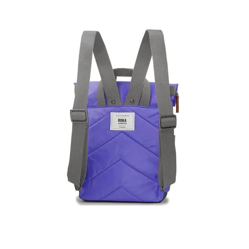 Roka Canfield B Small Recycled Nylon Bag in Simple Purple-4