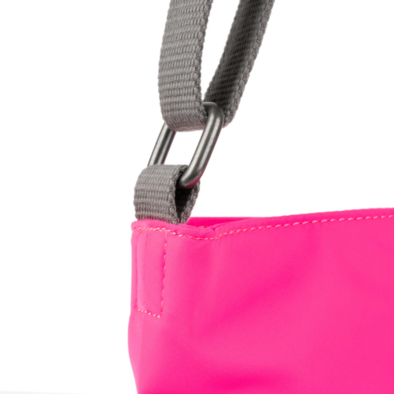 Roka Kennington B Recycled Nylon Cross Body Bag in Neon Pink-5