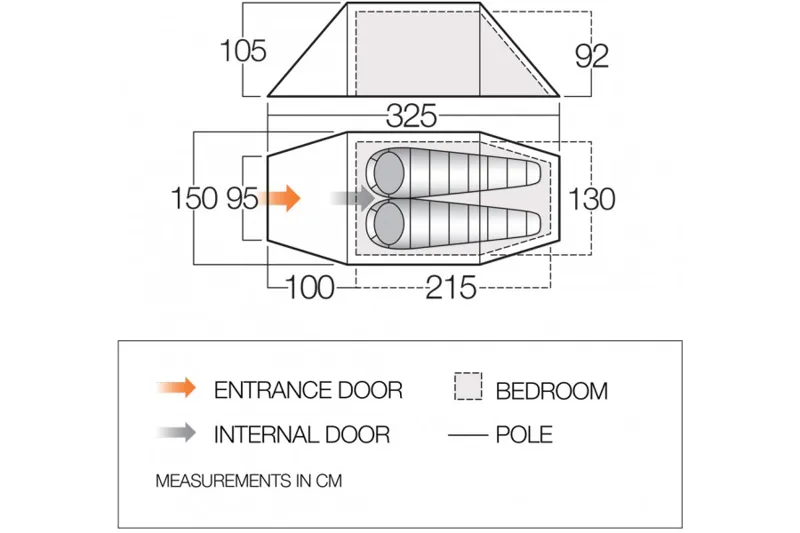 Vango Scafell 200 Tent in Green-3