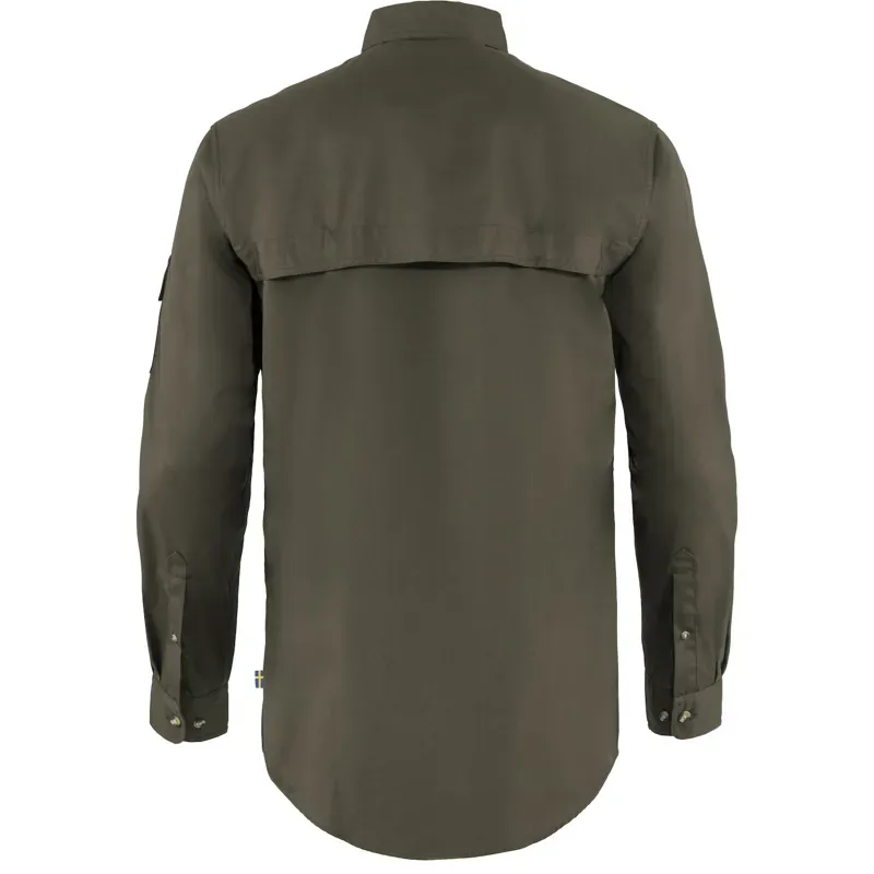 Fjallraven Singi Trekking Long Sleeve Shirt Mens in Dark Olive-1