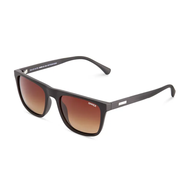 Sinner Kirby Polarized Sunglasses in Dark Brown