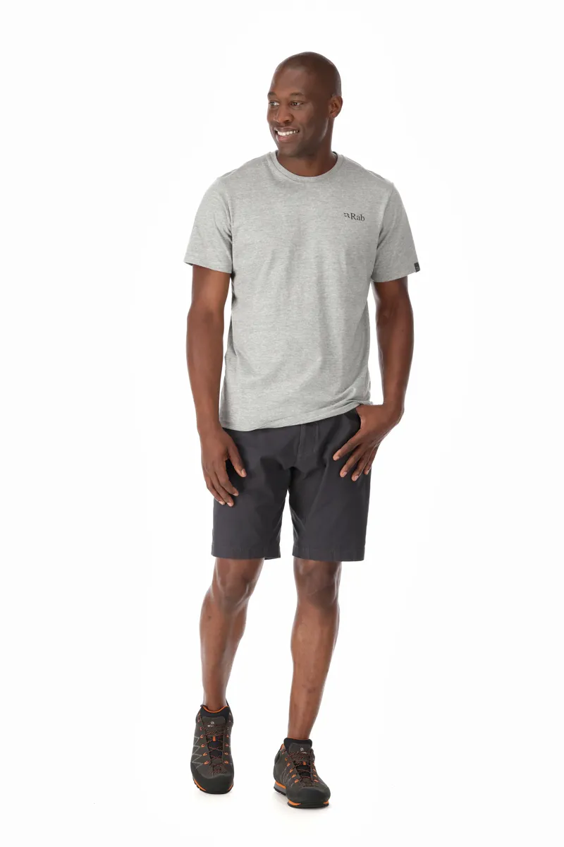 Rab Stance Mountain Peak Tee in Grey Marl-2