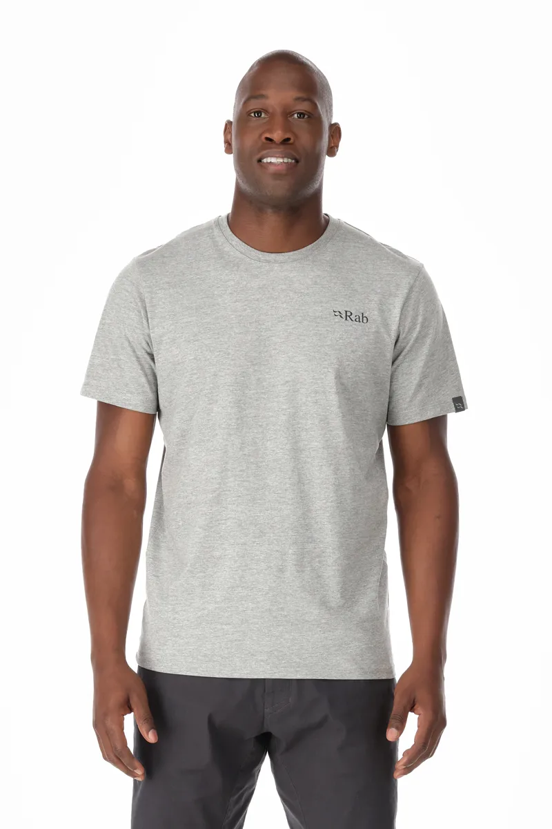 Rab Stance Mountain Peak Tee in Grey Marl-3