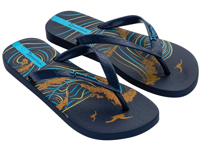 Ipanema Summer Sea Flip Flop Mens in Navy-1