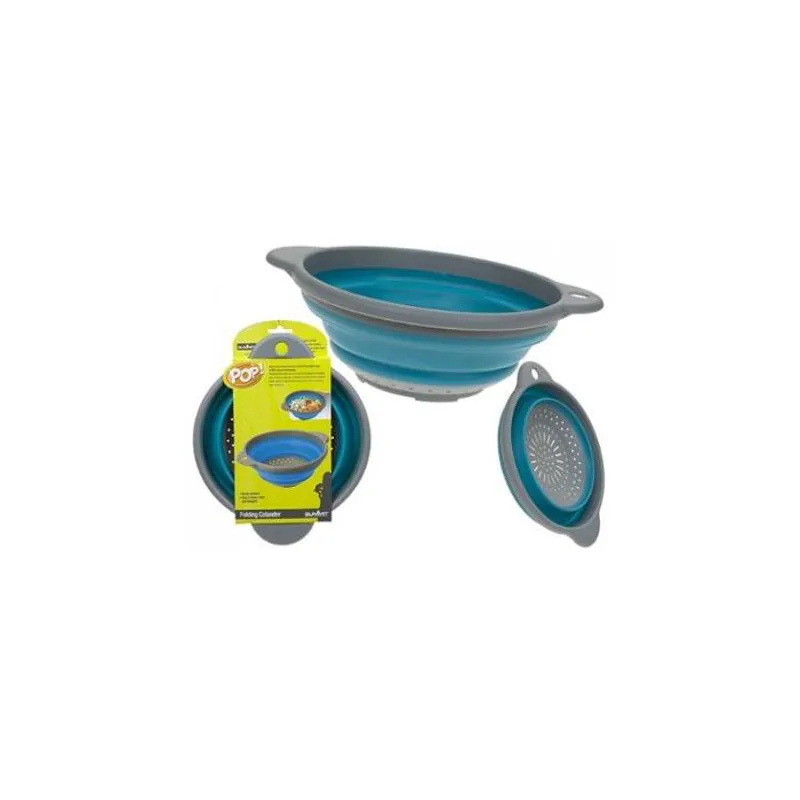 Summit Folding Colander Blue