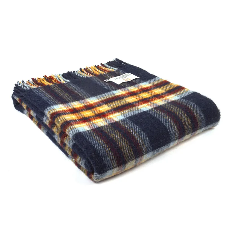 Tweedmill Tartan Pure New Wool Travel Rug in Jubilee