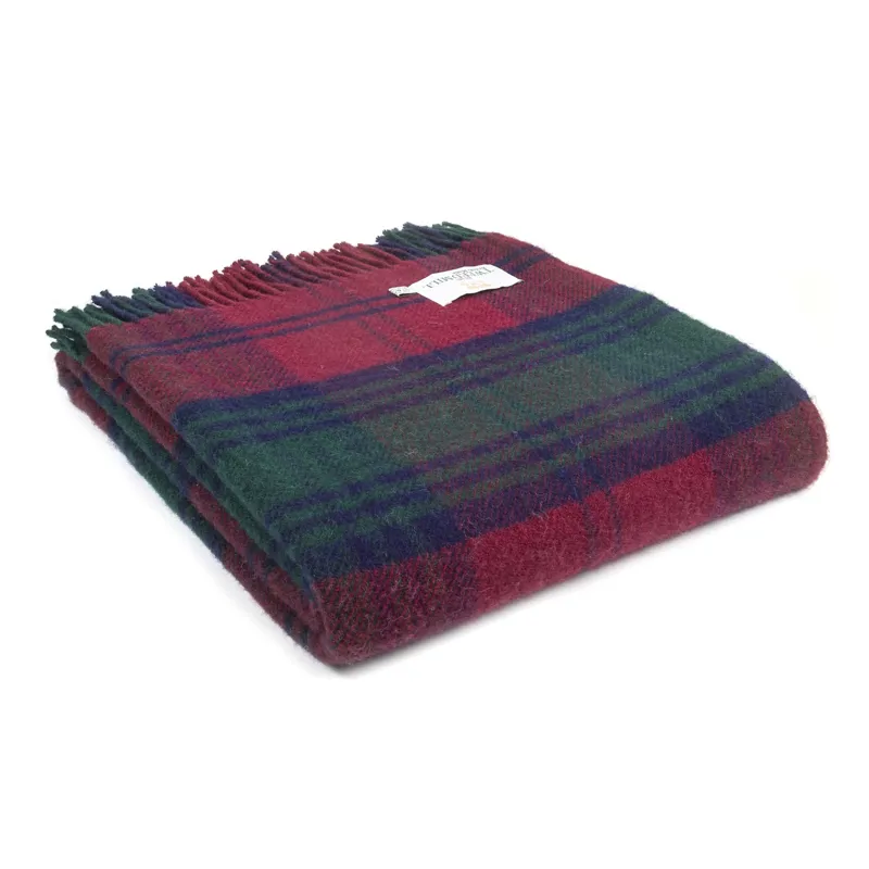 Tweedmill Tartan Pure New Wool Travel Rug in Lindsay