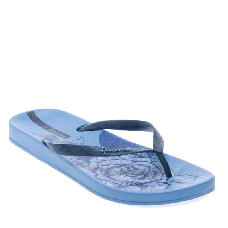 Ipanema Anatomic Blossom Flip Flops Womens in Blue-1