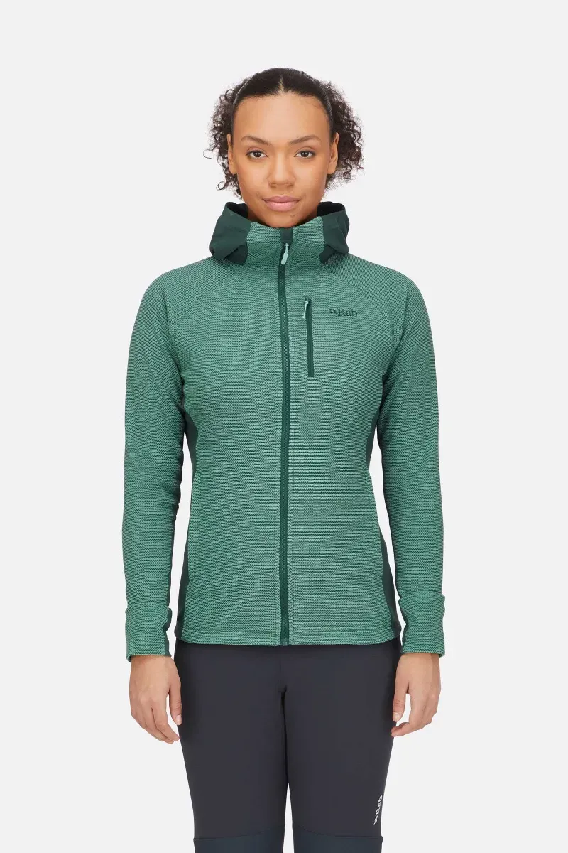 Rab Capacitor Hoody Womens in Eucalyptus
