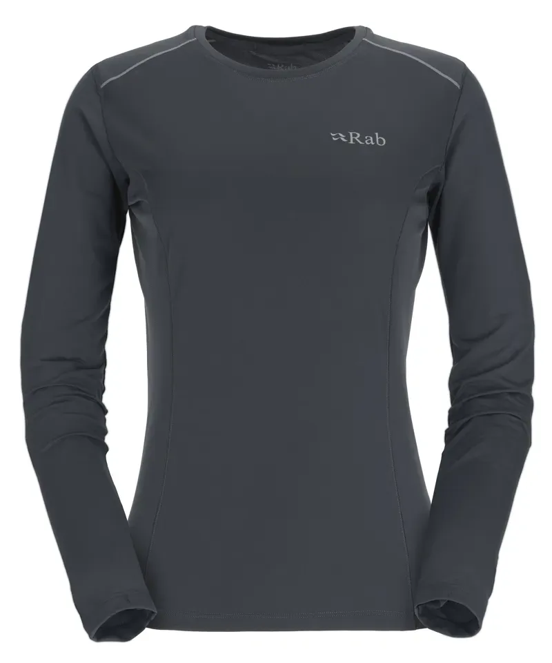 Rab Force Long Sleeve Women's T-shirt in Beluga