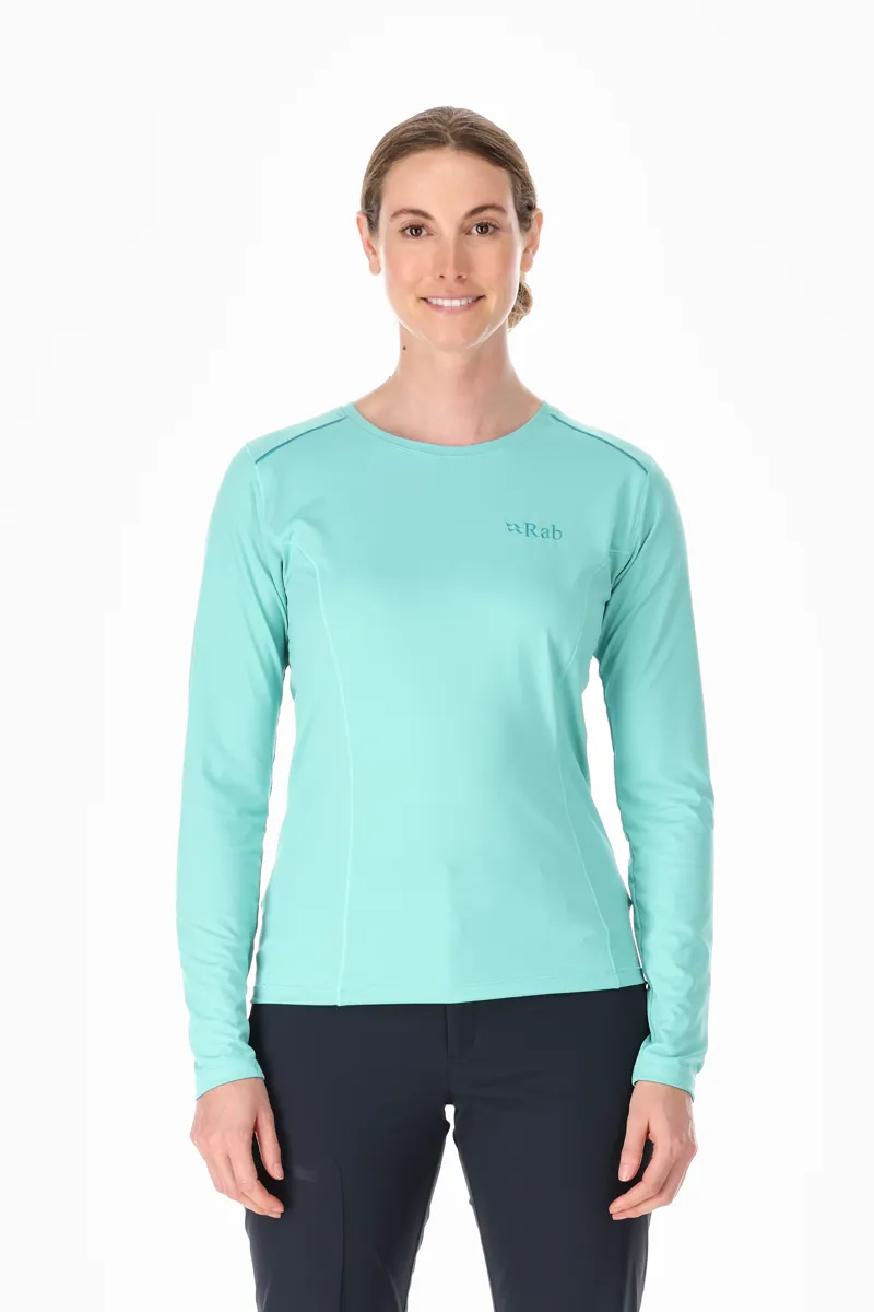 Rab Force Long Sleeve Women's T-shirt in Meltwater-3