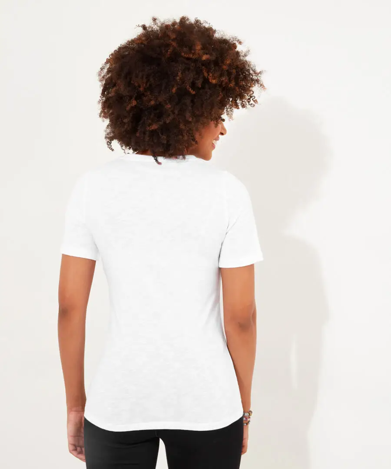 Joe Browns Smiley Graphic Tee Womens in White-1